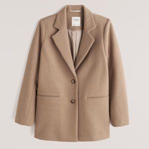 Abercrombie & Fitch Heavyweight Wool-Blend Blazer Coat